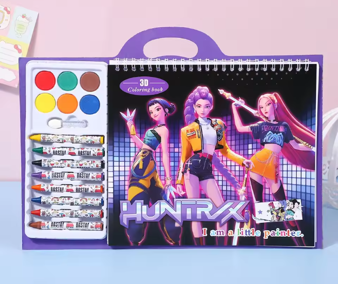 K-pop Demon Hunters Colouring Book Set