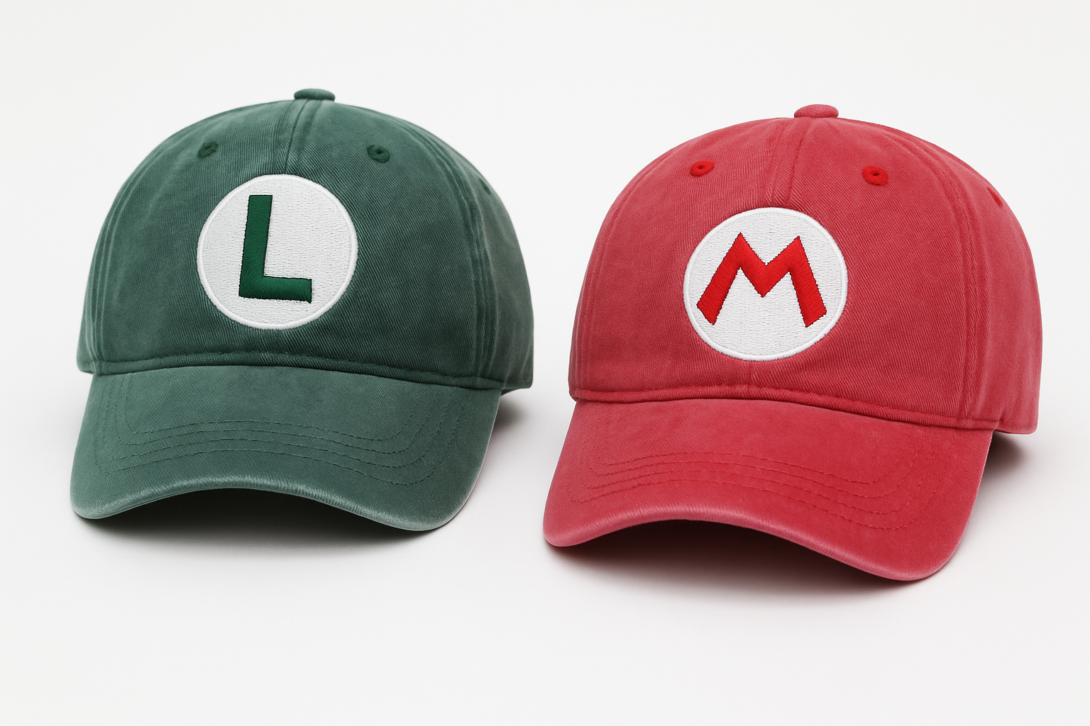 Super Mario & Luigi Embroidered Baseball Cap