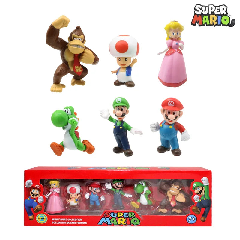 Super Mario โ 6 Piece Figure Set