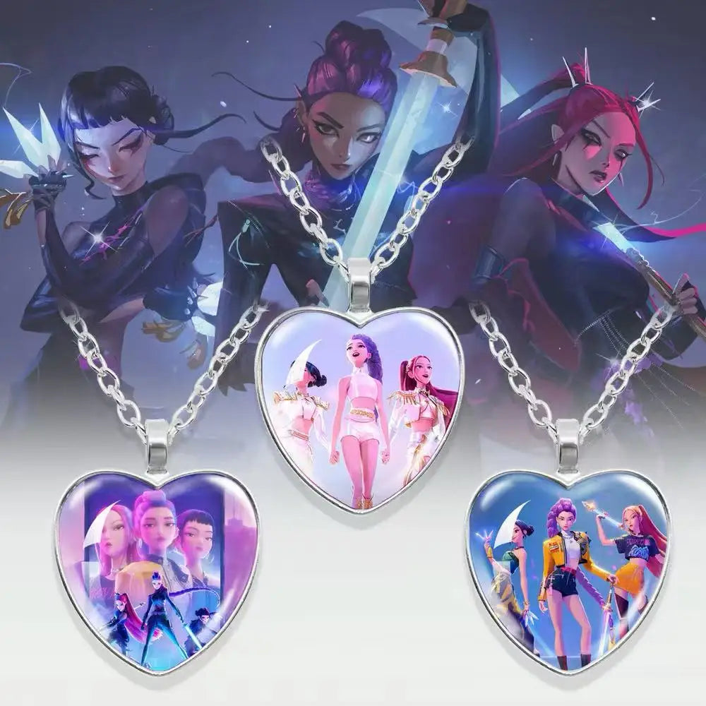 K-Pop Demon Hunters Heart Necklace