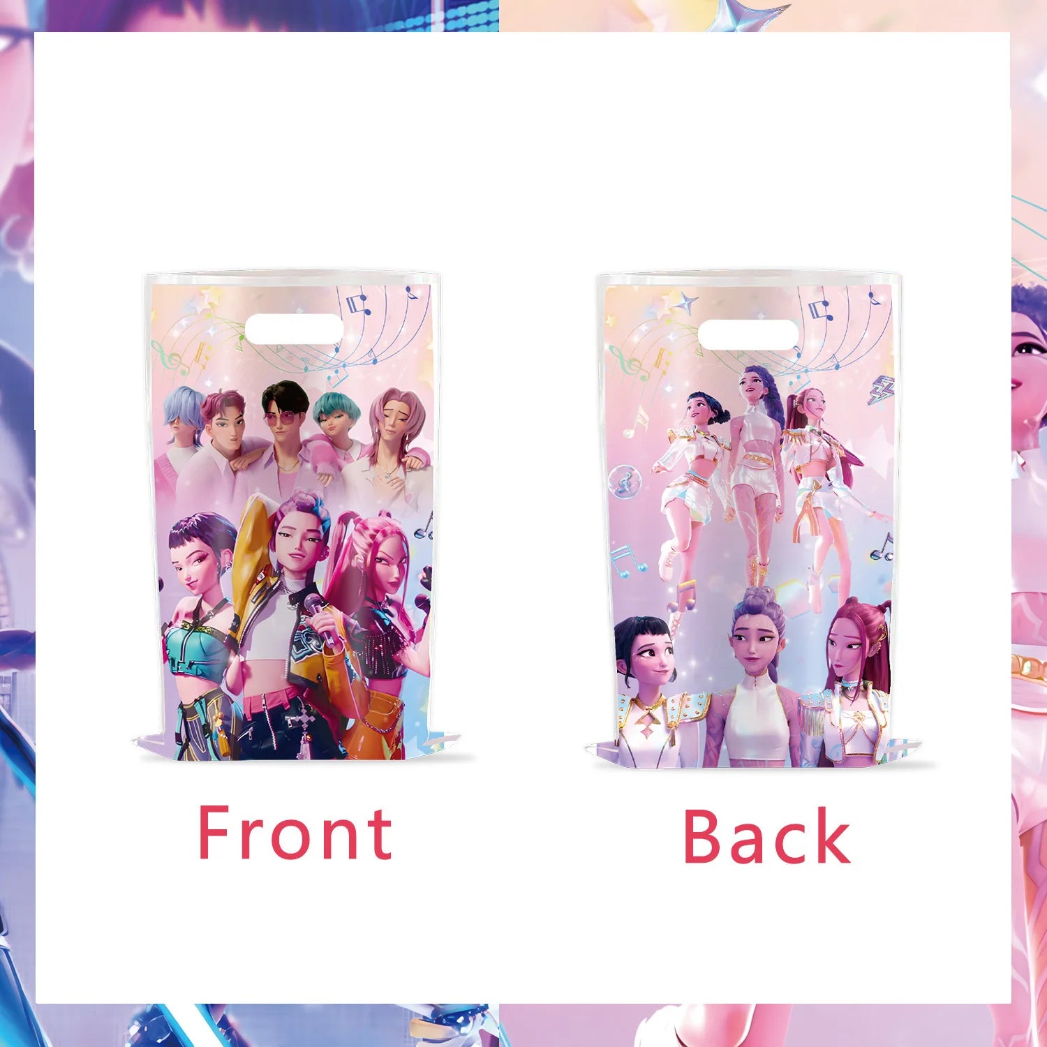 K-Pop Demon Hunters Party Bags – 10 Pack Latex Bags