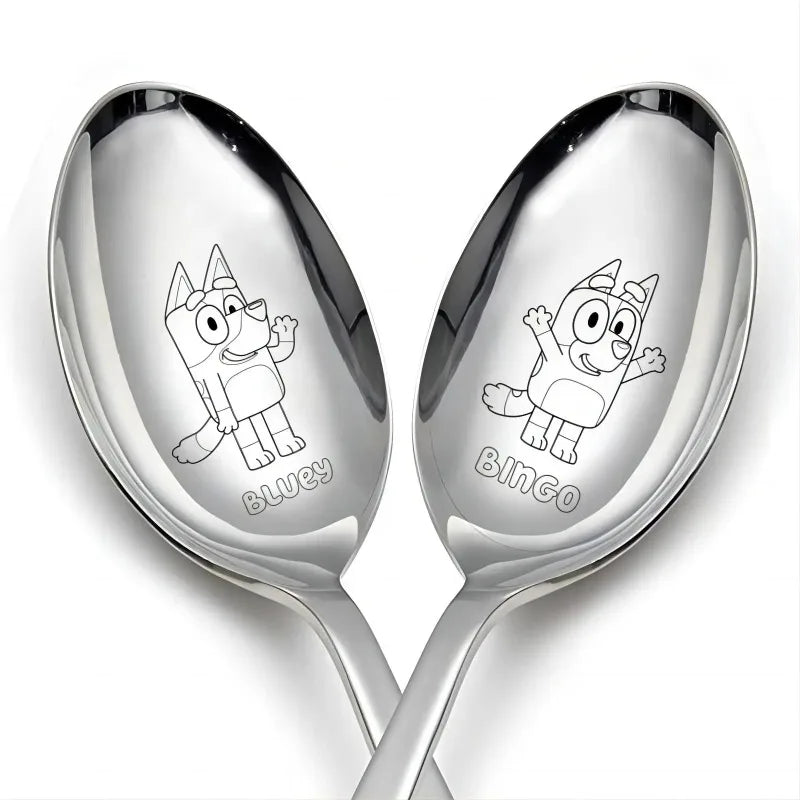 Bluey & Bingo Engraved Stainless Steel Cutlery