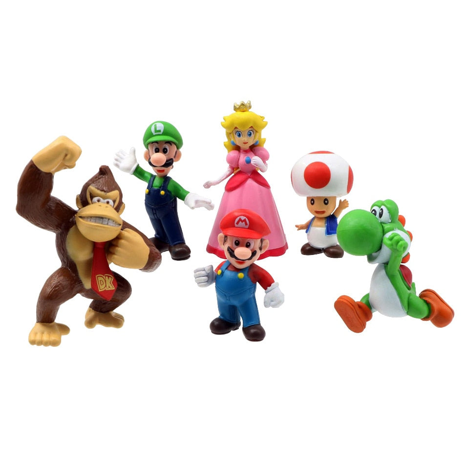 Super Mario - 6pcs Figure Set
