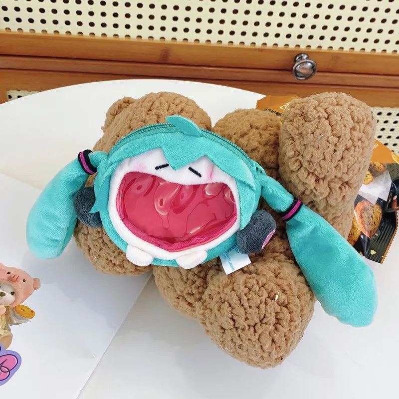 Hatsune Miku Plush Crossbody Bag – Cute Anime Shoulder Purse