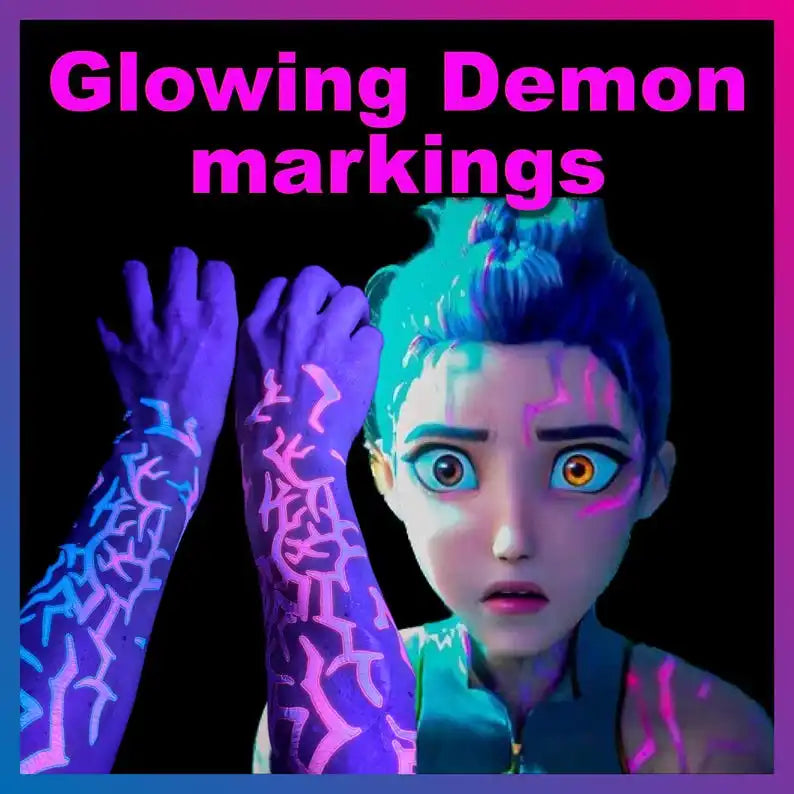 UV Glow Temporary Tattoos β Cut, Apply & Glow