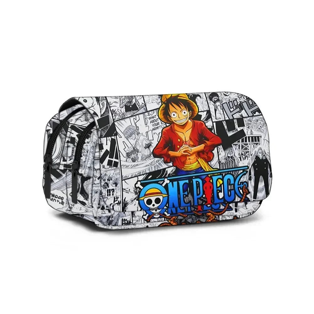One Piece Zipper Pencil Case – Anime Stationery Bag