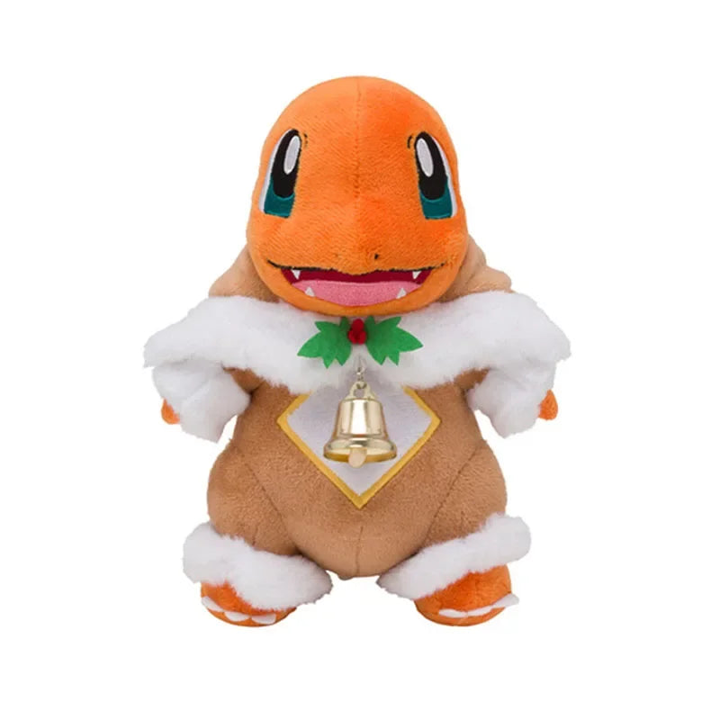 Christmas Pikachu & Charmander Plush Set – 25cm Holiday Edition