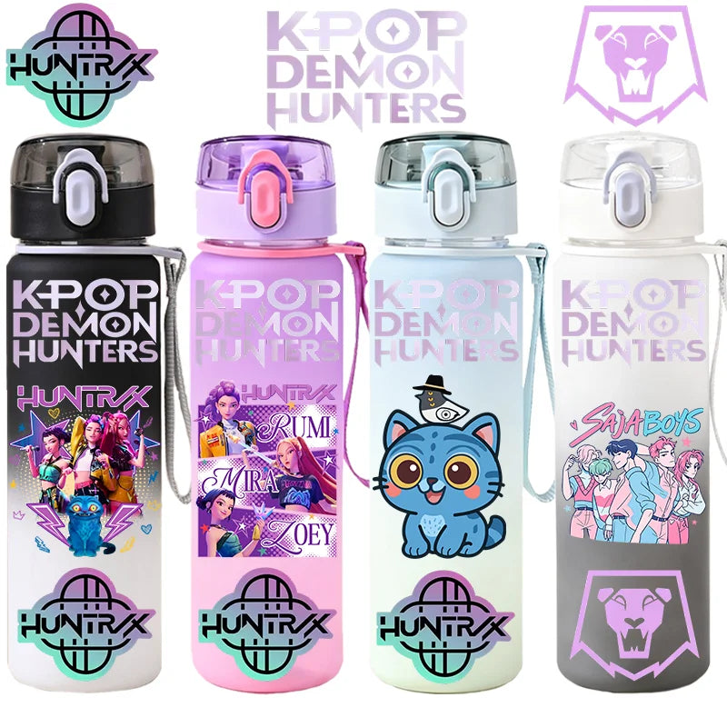 K-Pop Demon Hunters 550ml Water Bottle – Purple Variant