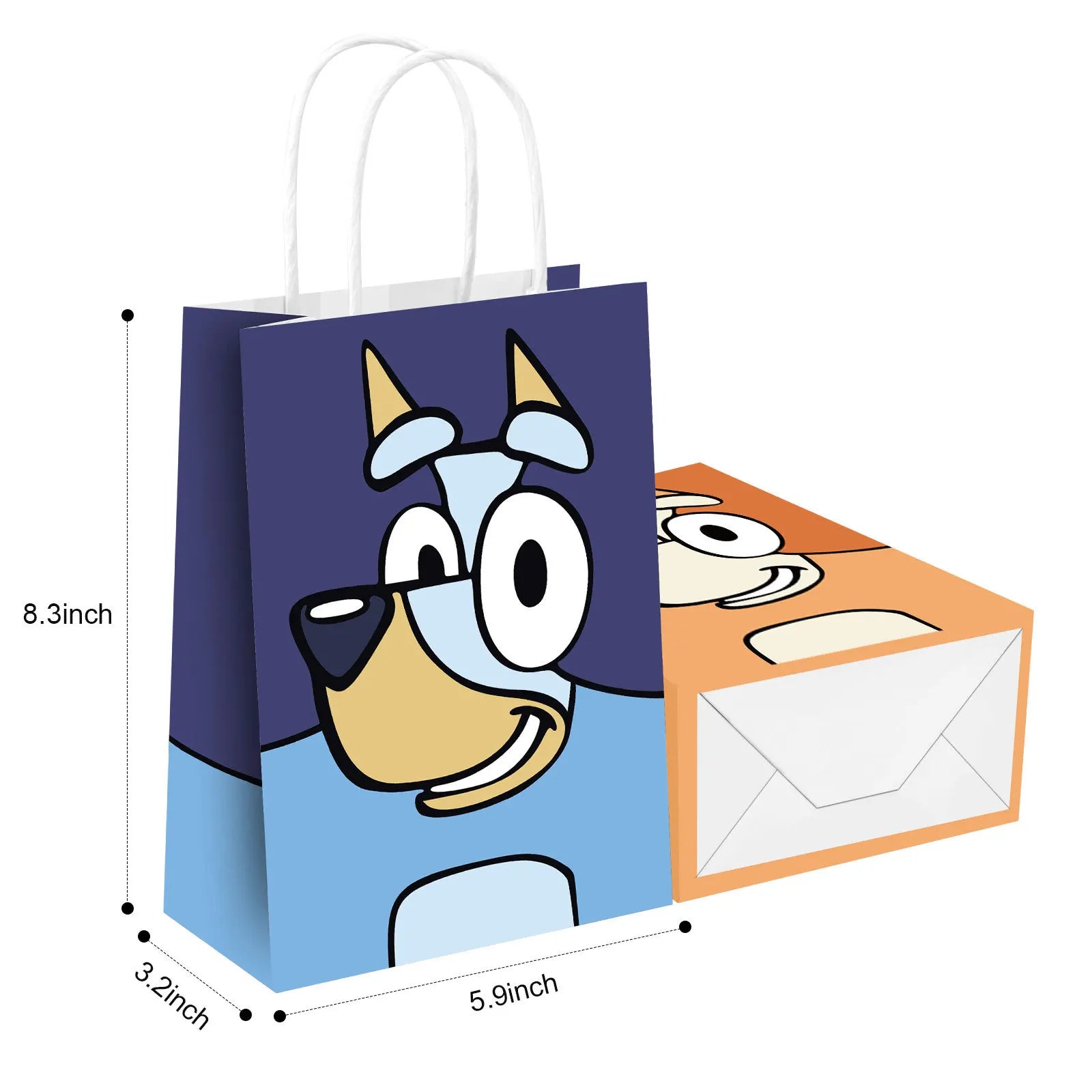 Bluey & Bingo Party Gift Bags – 4, 8, or 12 PCS Kids Loot Bags