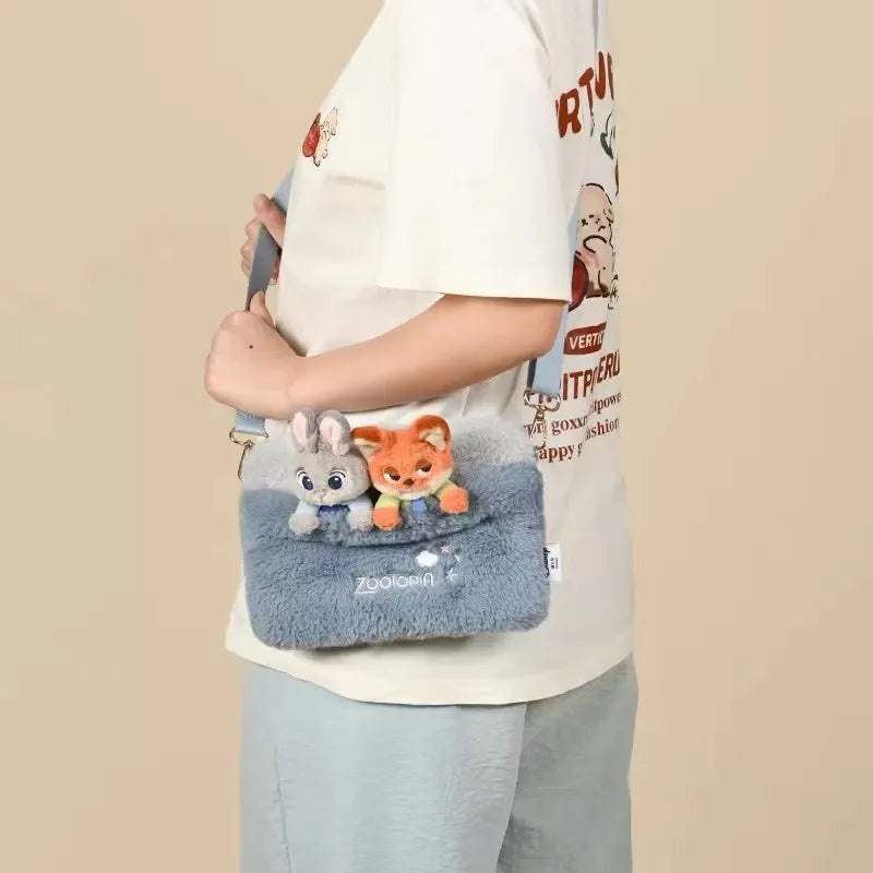 Zootopia Plush Crossbody Bag – Judy & Nick Shoulder Bag