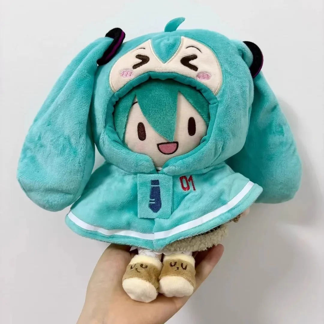 Vocaloid Hatsune Miku 20cm Cotton Doll Outfit Hoodie Set