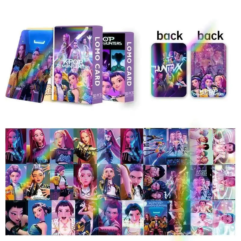 K-POP Demon Hunters Lomo Card Set โ 30 Holographic Cards