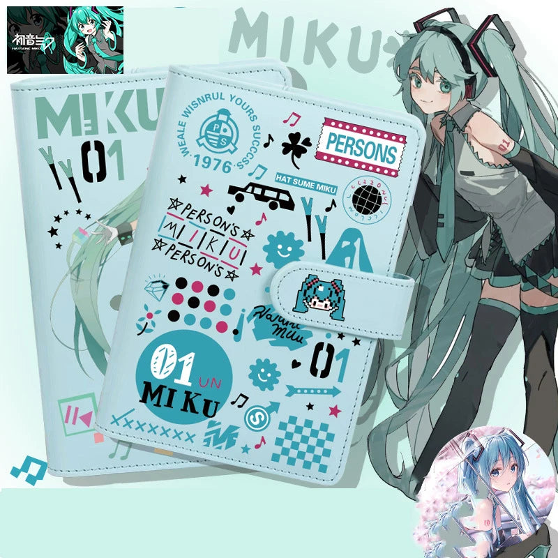 Hatsune Miku Notebook – Soft Leather-Style Student Diary (2 Designs)