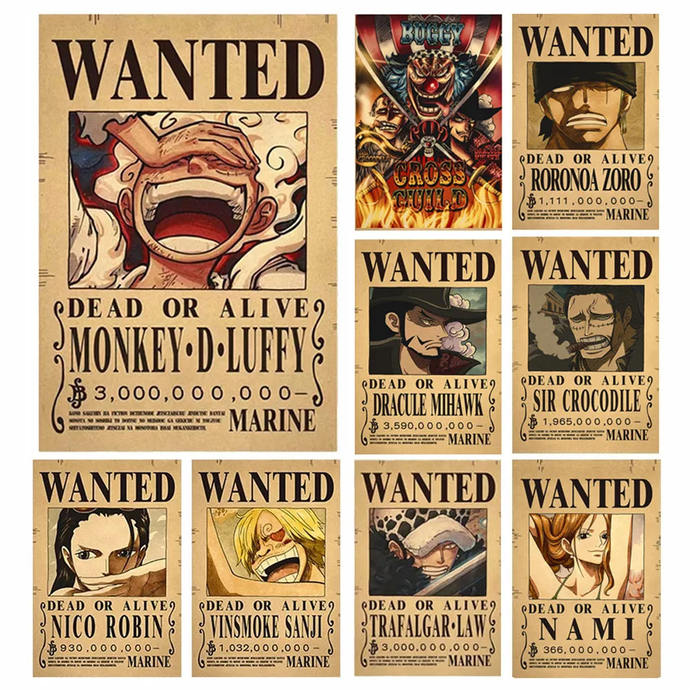 Wanted Monkey D. Luffy - One Piece - Poster / Affiche 
