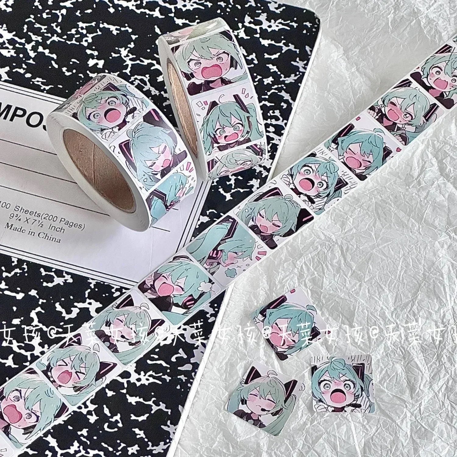 Vocaloid - 500 PCS Hatsune Miku Sticker Roll