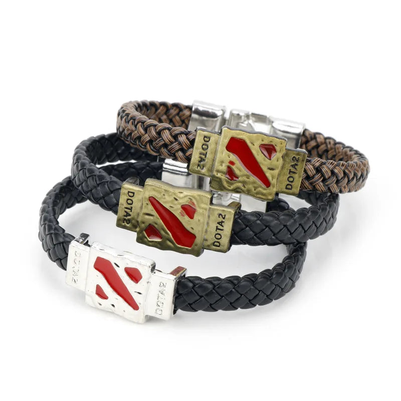 Dota 2 - Braided Leather Bracelet