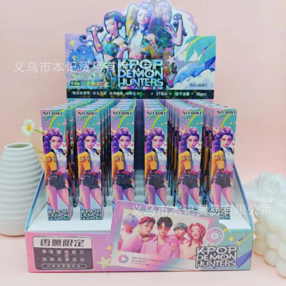 K-POP Demon Hunters Gel Pen Blind Box โ 1/3/6/12PCS Set