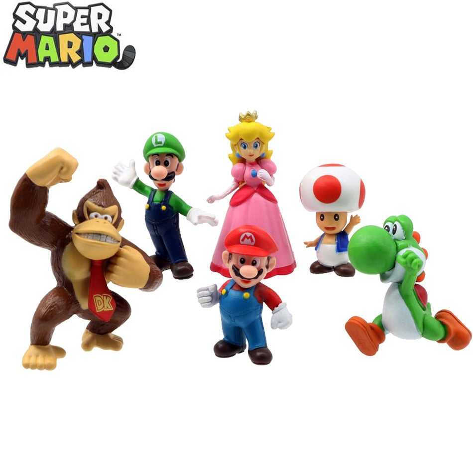 Super Mario - 6pcs Figure Set