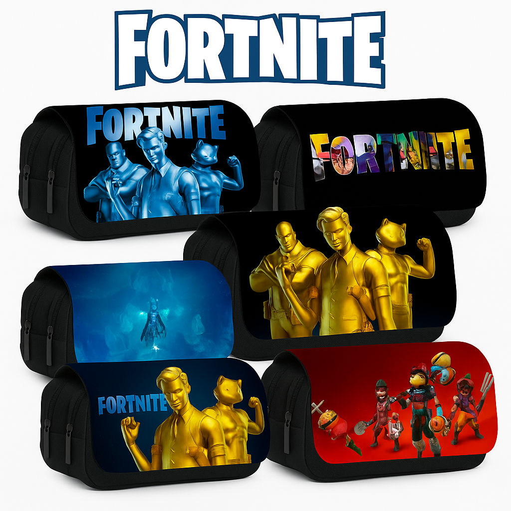 Fortnite Multi-Design Pencil Case – 6 Epic Variants