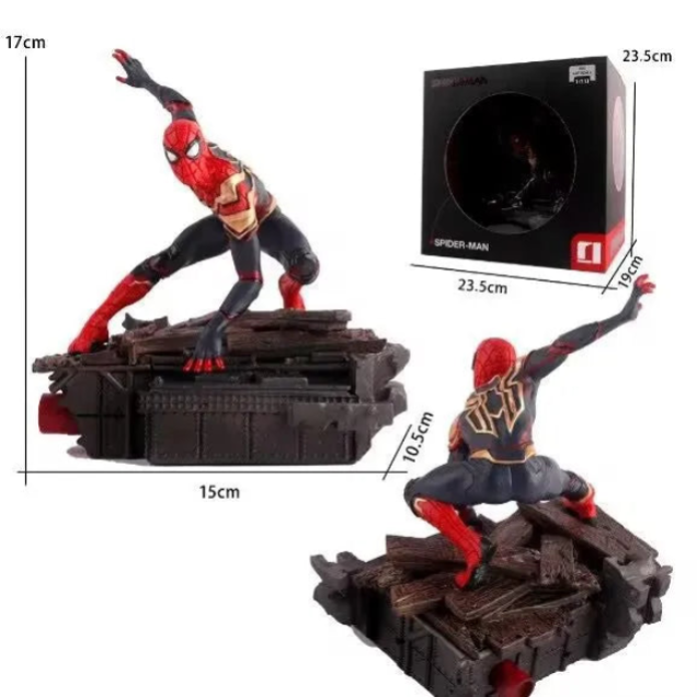 Spider-Man Iron Spider Suit Figure – 17cm Collectible Statue