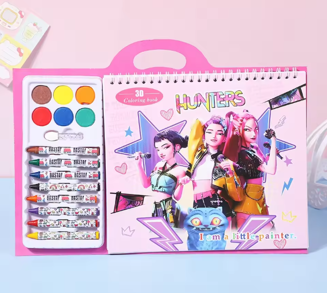 K-pop Demon Hunters Colouring Book Set
