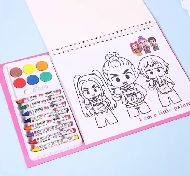 K-pop Demon Hunters Colouring Book Set