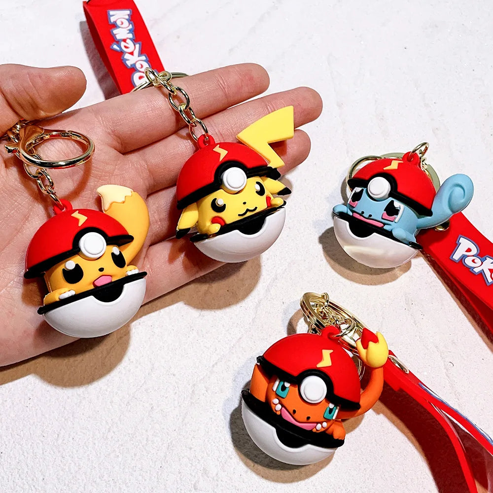 Pokémon Keychain with Pokéball & Character Charm (51g)