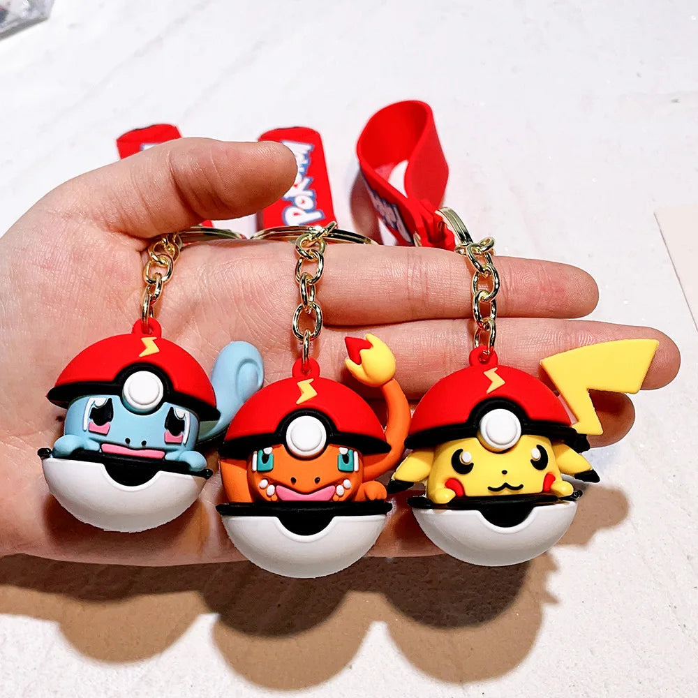 Pokémon Keychain with Pokéball & Character Charm (51g)
