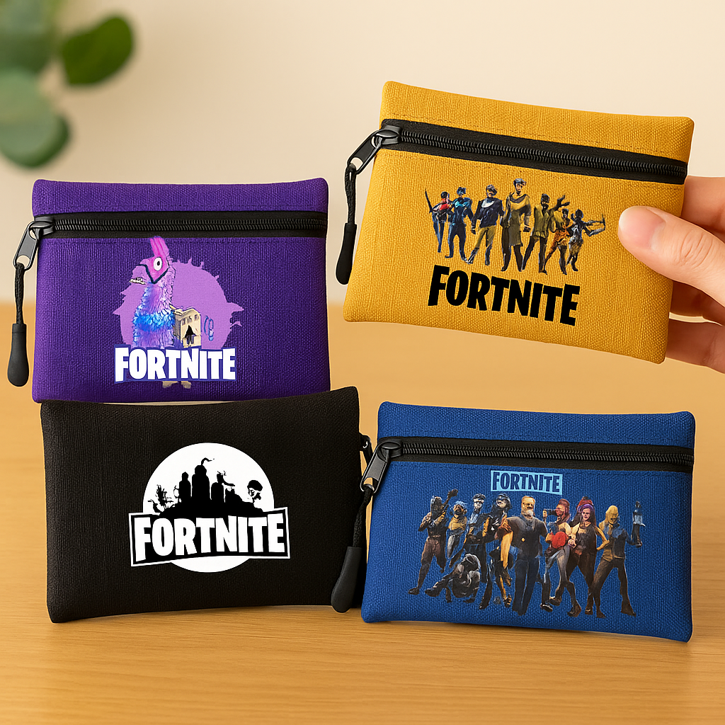 Fortnite Zip Coin Purse – Multi-Design Collection