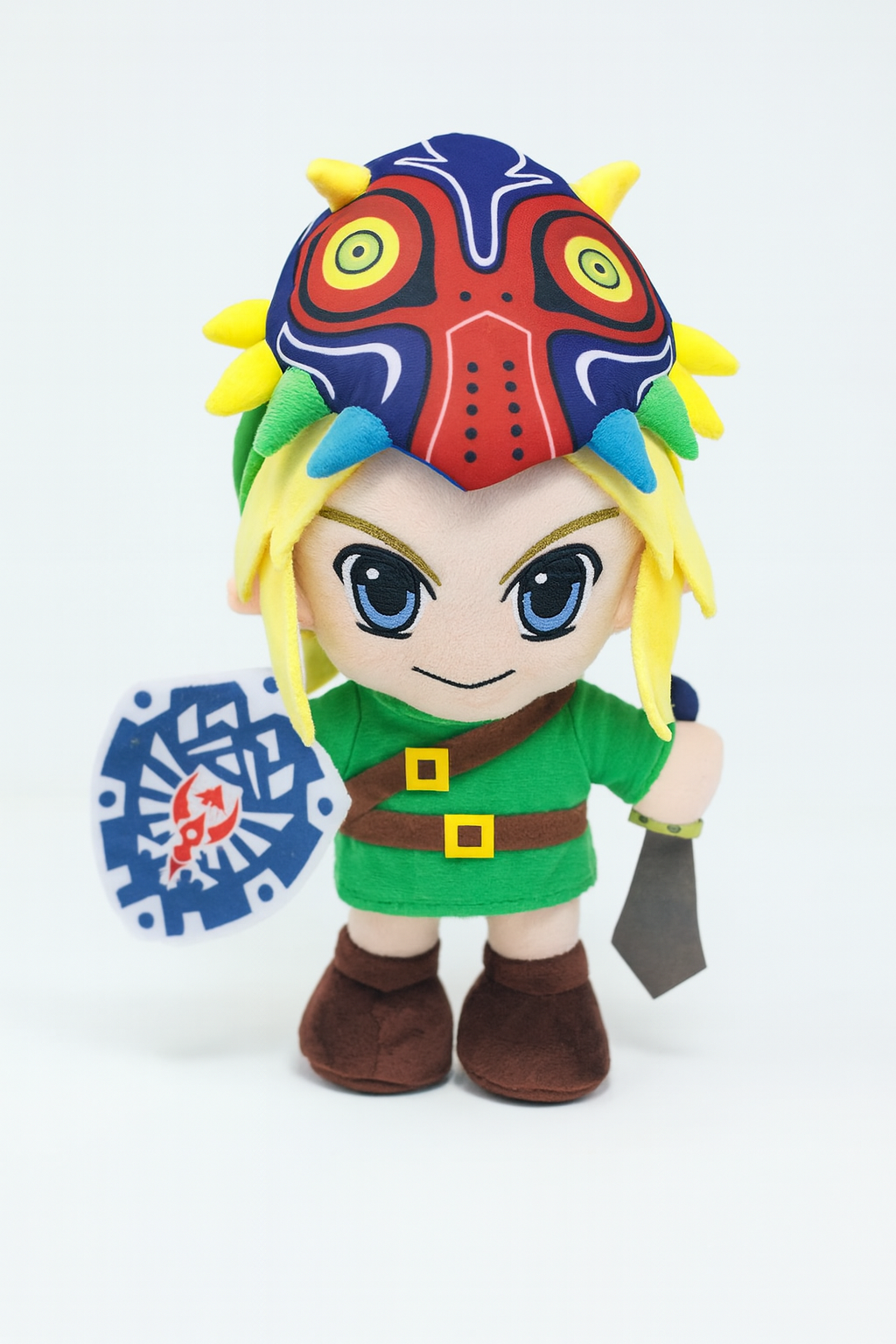 The Legend of Zelda – Link Plush with Majora’s Mask & Hylian Shield