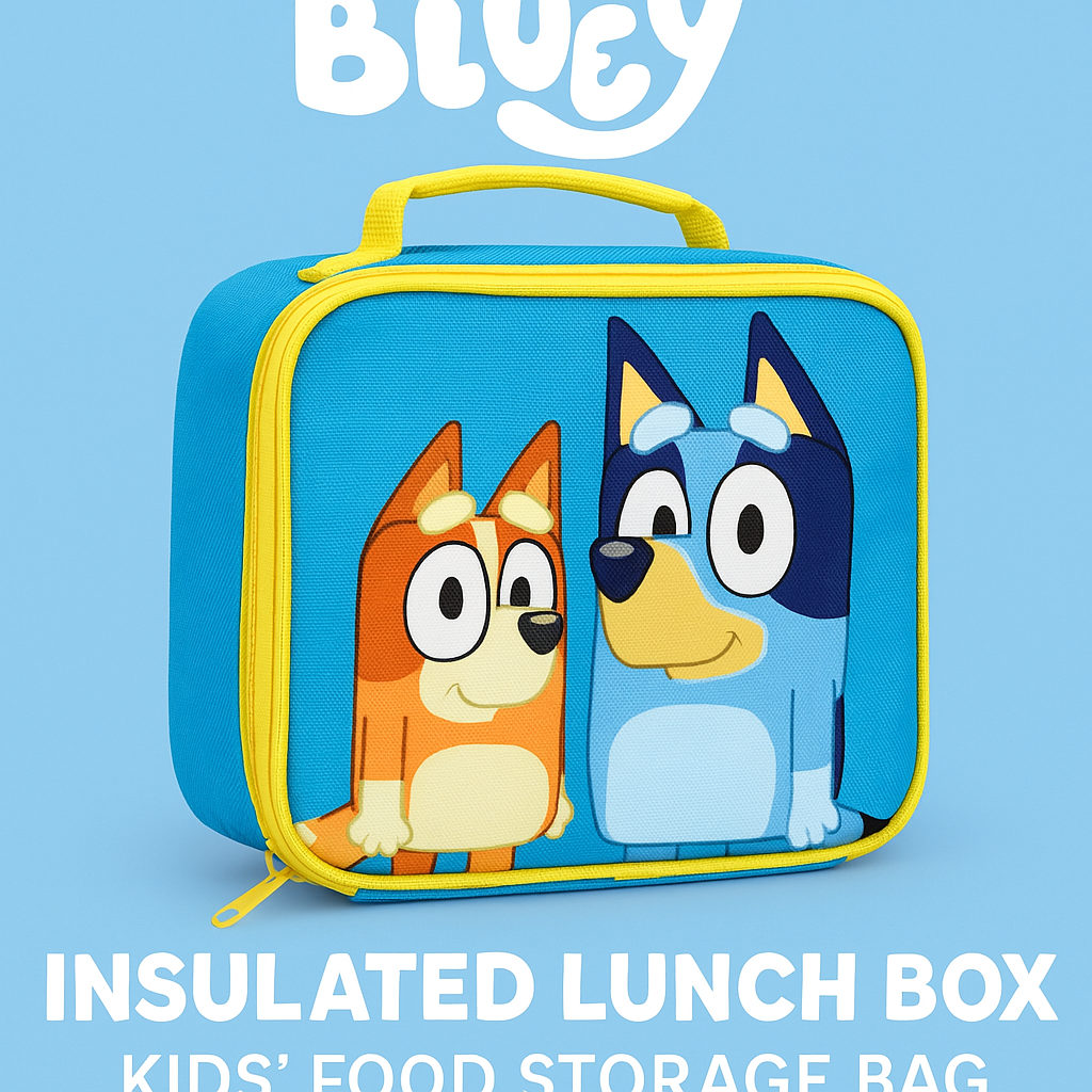 Bluey Insulated Lunch Box – Kids' Food Storage Bag