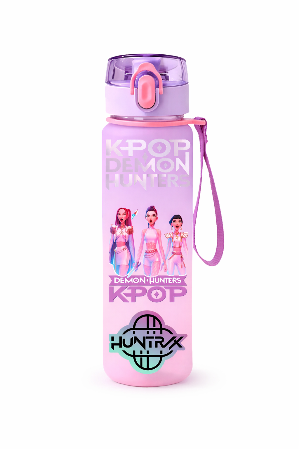 K-Pop Demon Hunters 550ml Water Bottle – Purple Variant
