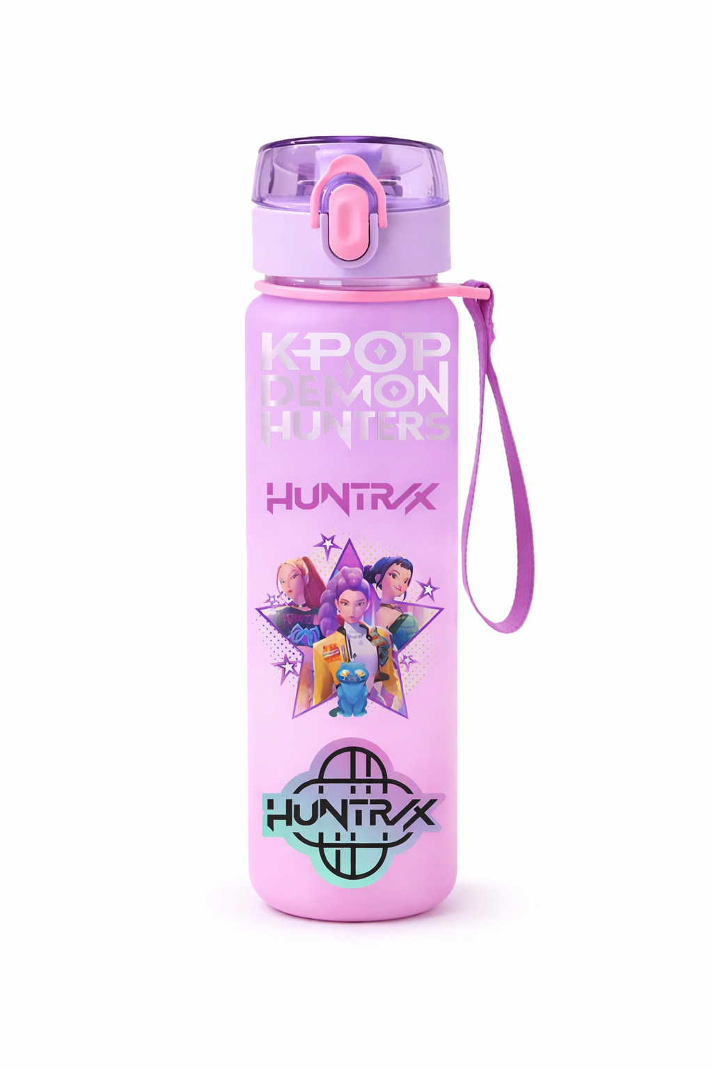 K-Pop Demon Hunters 550ml Water Bottle – Purple Variant
