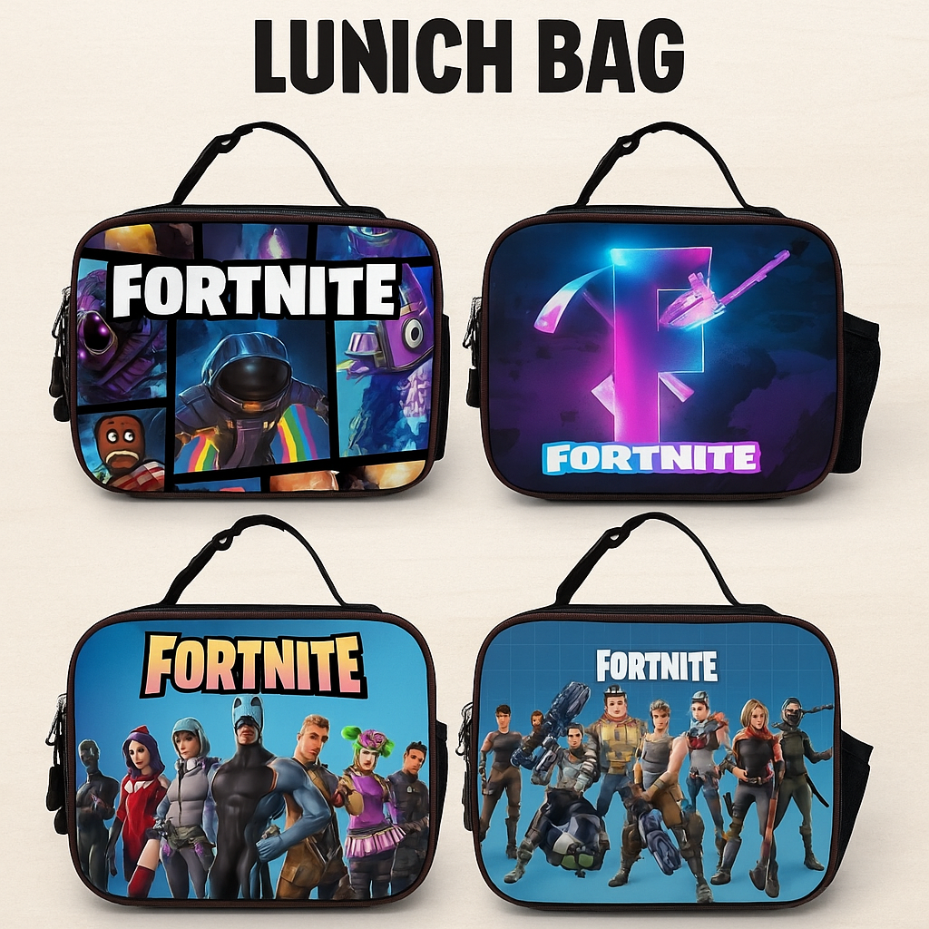 Fortnite Lunch Bag – Insulated Kids Cooler with Multiple Styles