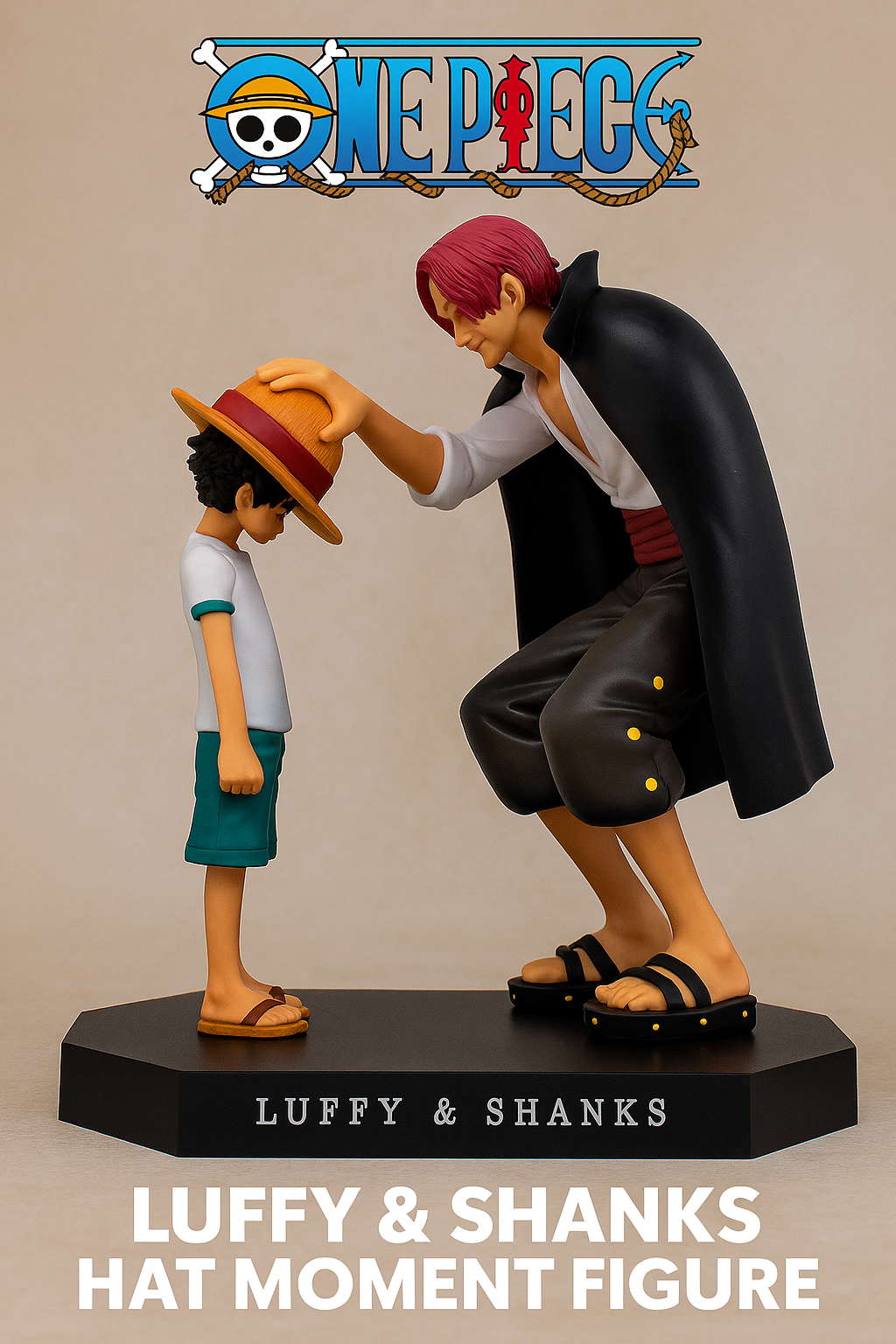 One Piece – Luffy & Shanks Hat Moment Figure