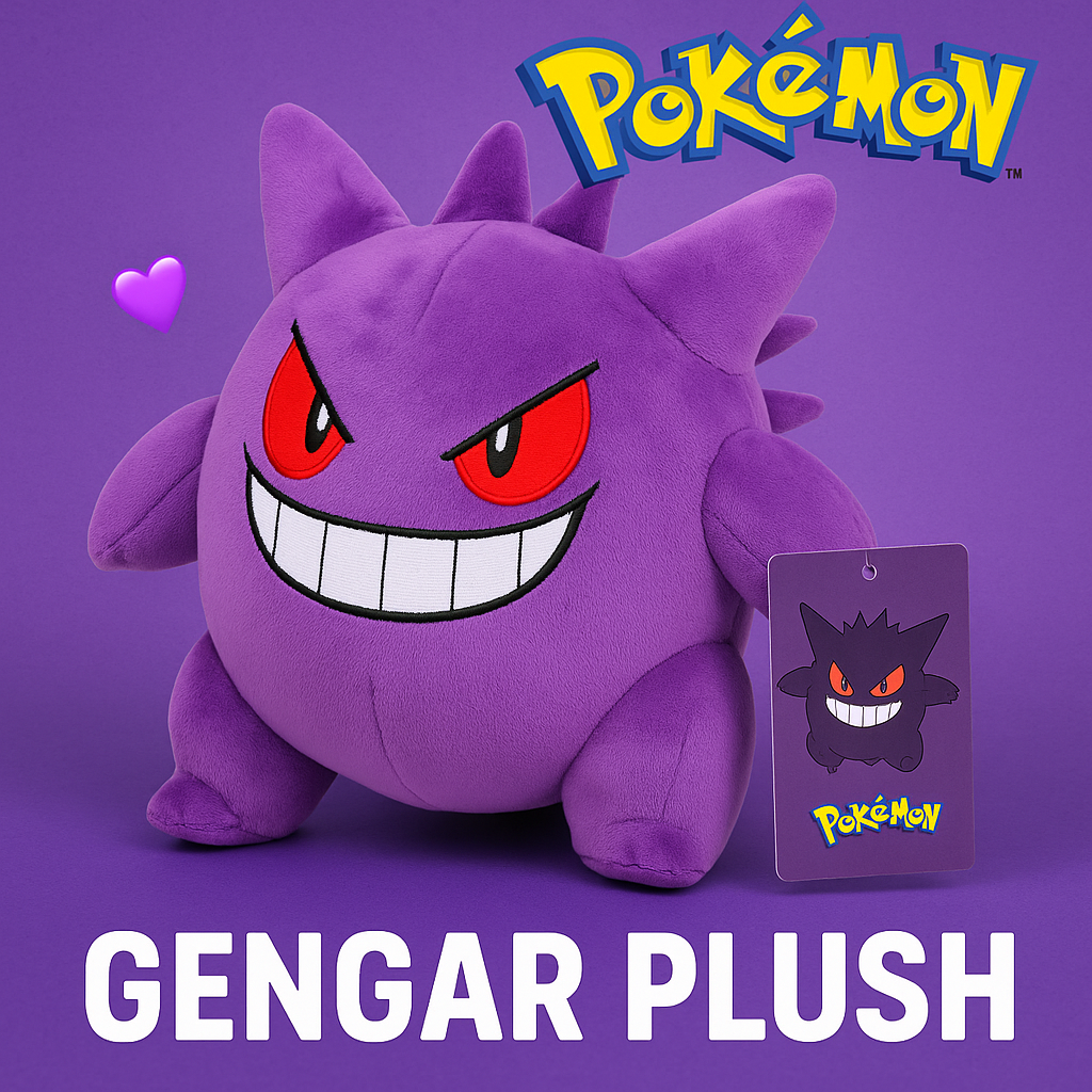 Pokémon Gengar Plush – 24cm Collectible Toy