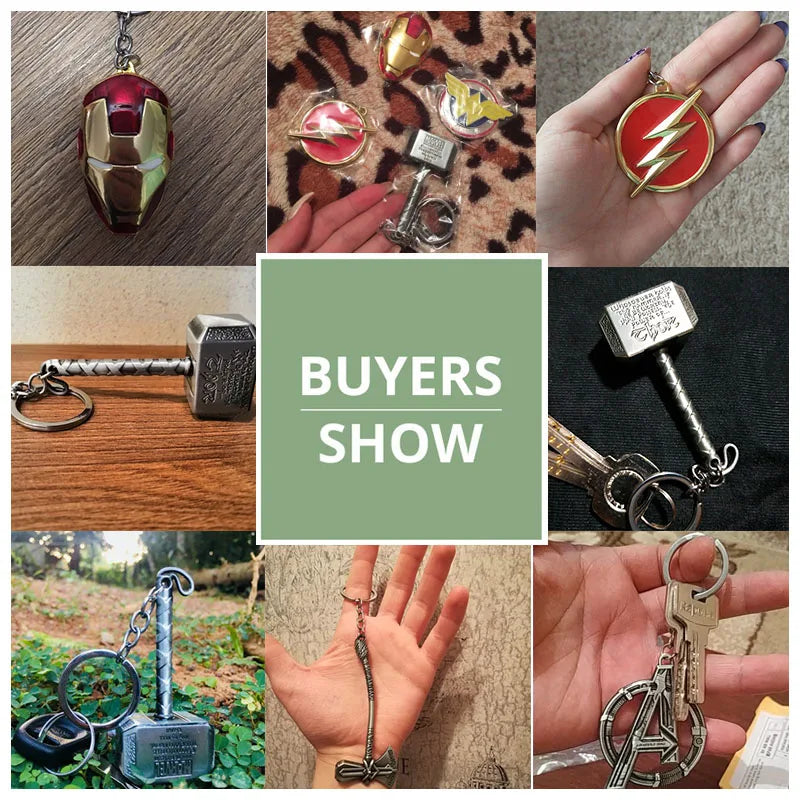 Thor’s Hammer Keychain Collection – Mjolnir Miniature Metal Keyring