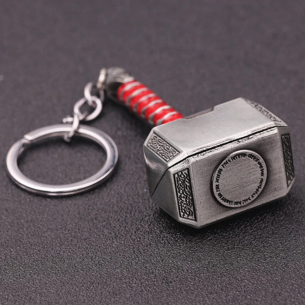 Thor’s Hammer Keychain Collection – Mjolnir Miniature Metal Keyring