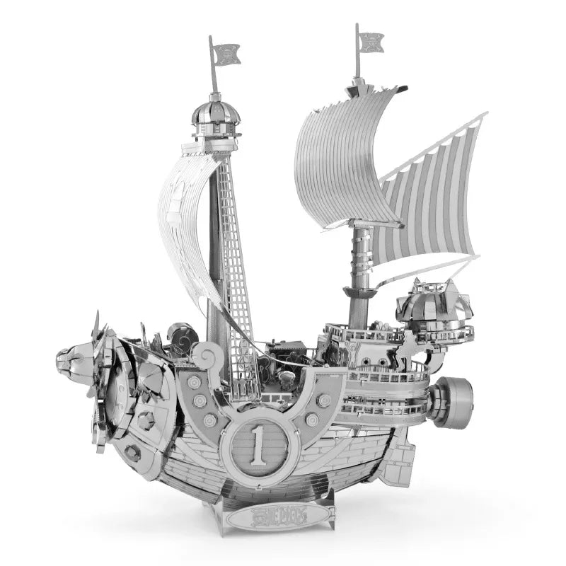 Thousand Sunny Ship One Piece Model Puzzle Metal Color : Part 2 