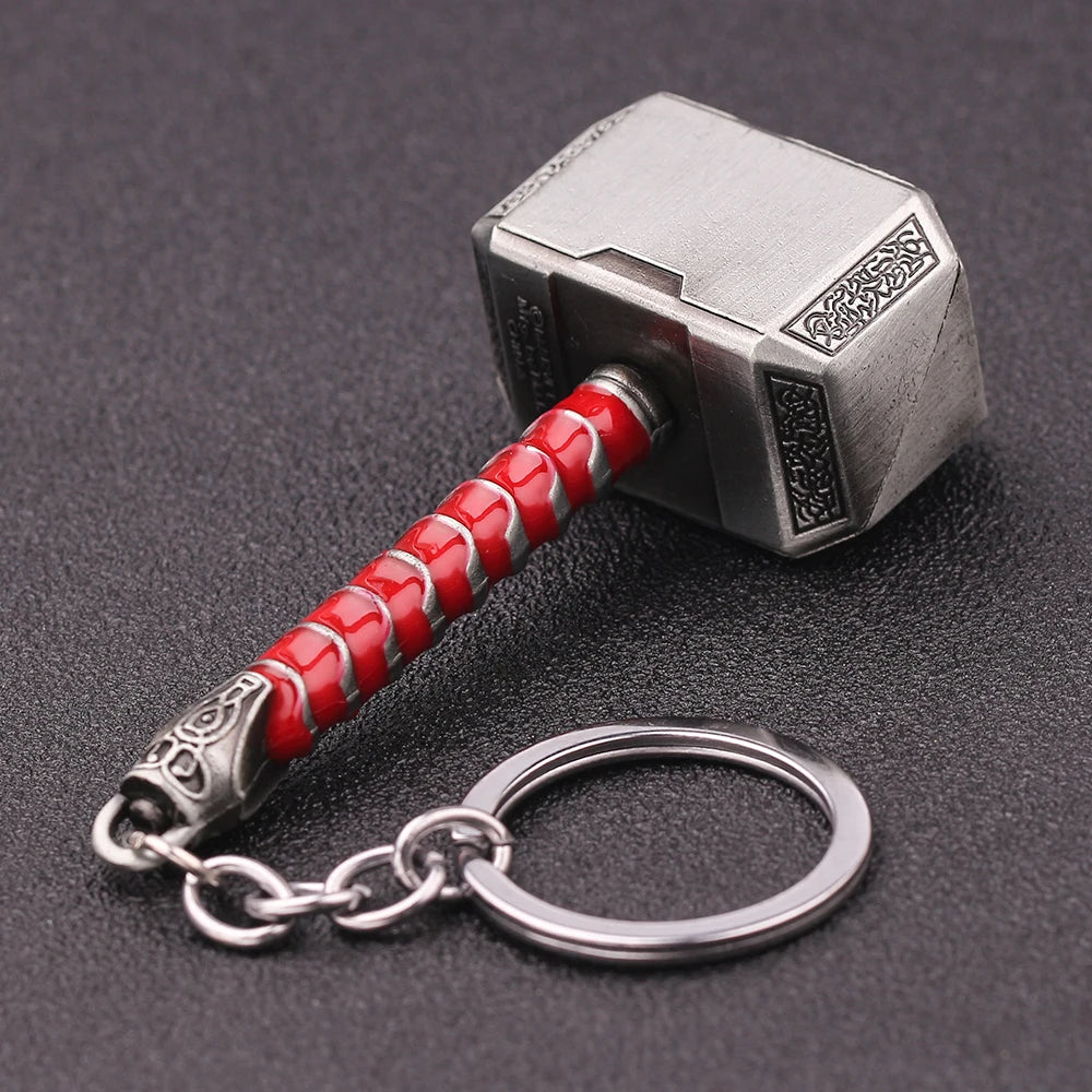 Thor’s Hammer Keychain Collection – Mjolnir Miniature Metal Keyring