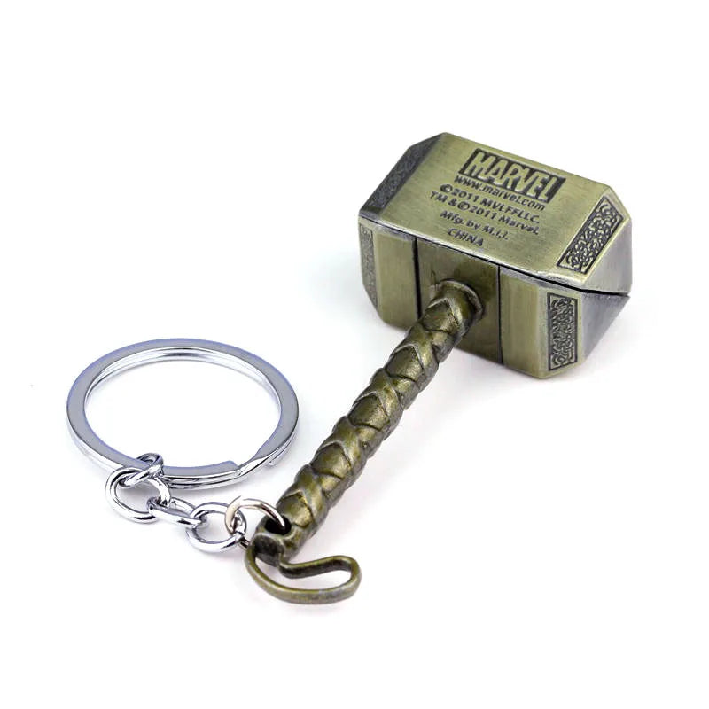 Thor’s Hammer Keychain Collection – Mjolnir Miniature Metal Keyring