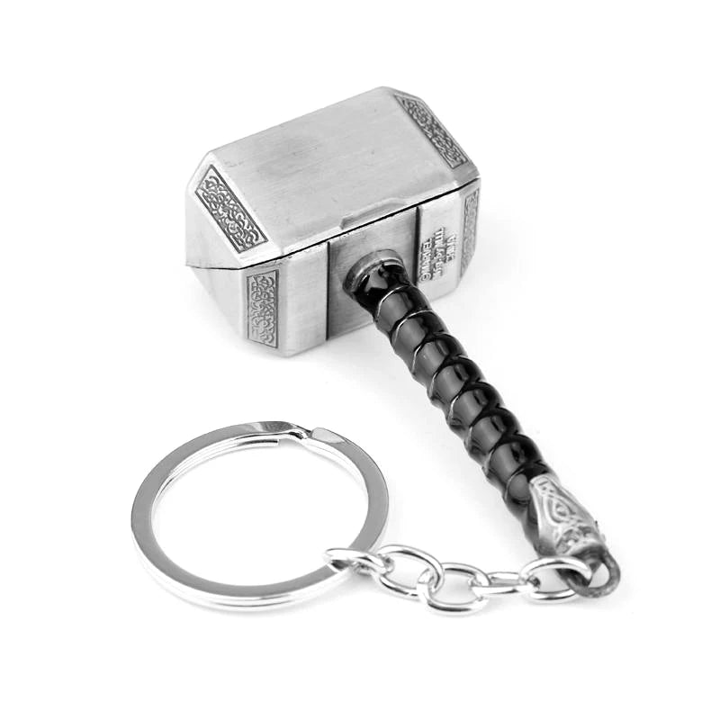 Thor’s Hammer Keychain Collection – Mjolnir Miniature Metal Keyring