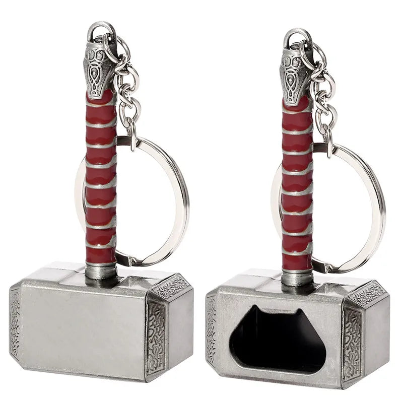 Thor’s Hammer Keychain Collection – Mjolnir Miniature Metal Keyring
