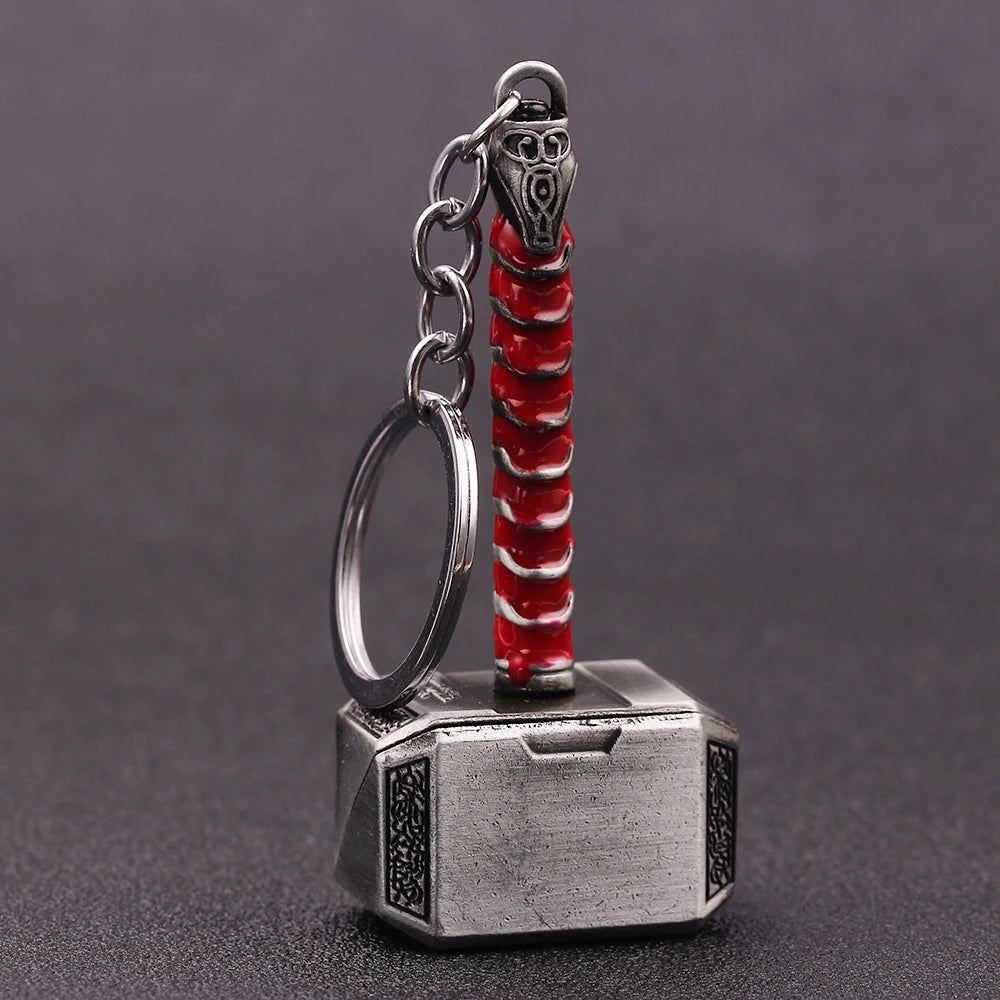 Thor’s Hammer Keychain Collection – Mjolnir Miniature Metal Keyring