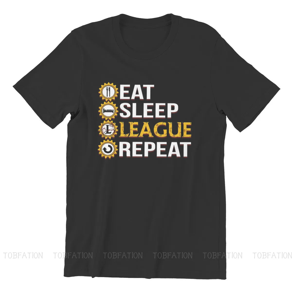 League Of Legends - T-Shirt Eat Sleep League Repeat