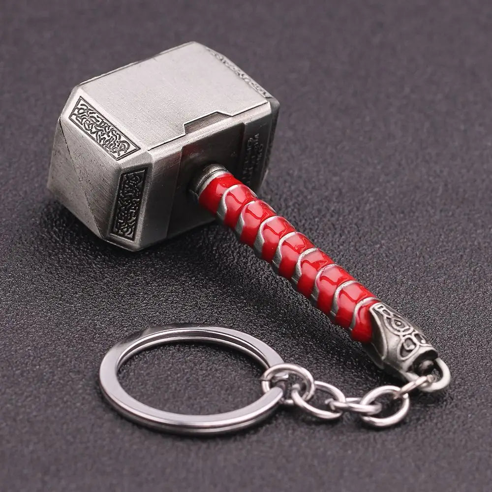 Thor’s Hammer Keychain Collection – Mjolnir Miniature Metal Keyring