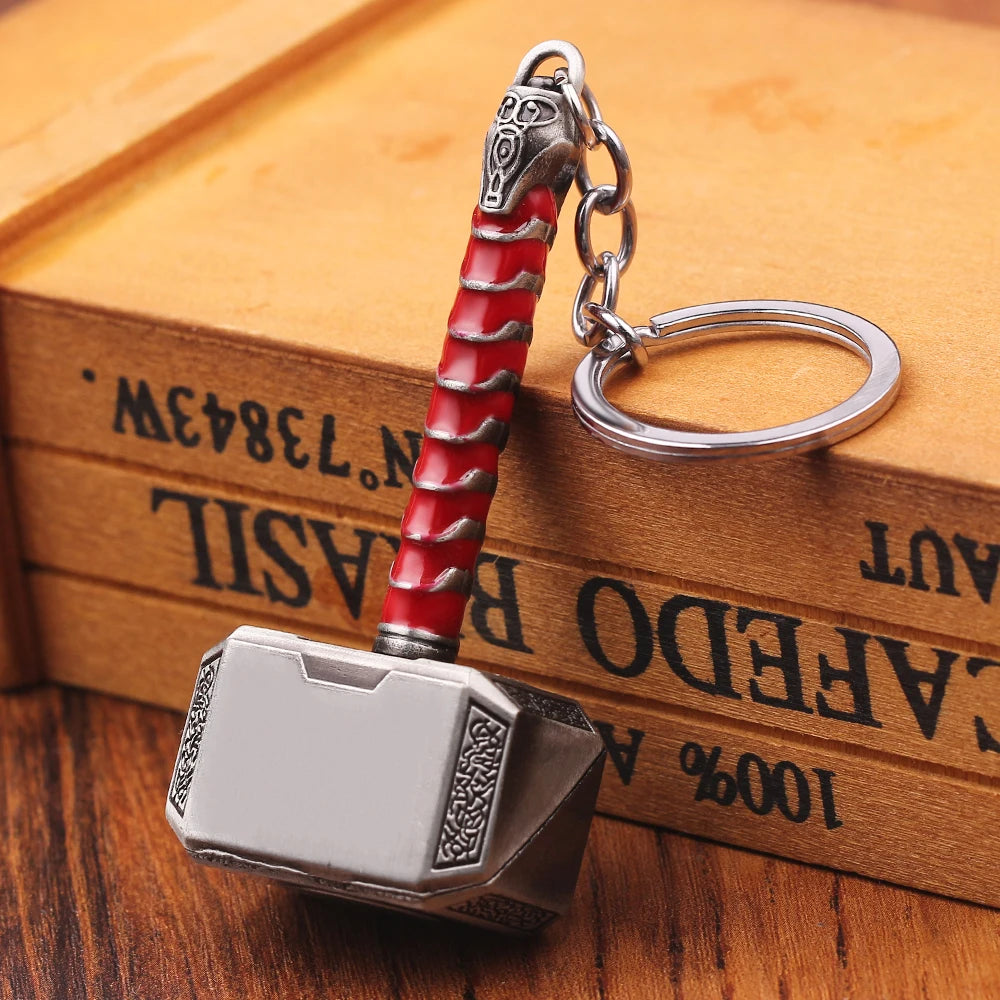 Thor’s Hammer Keychain Collection – Mjolnir Miniature Metal Keyring