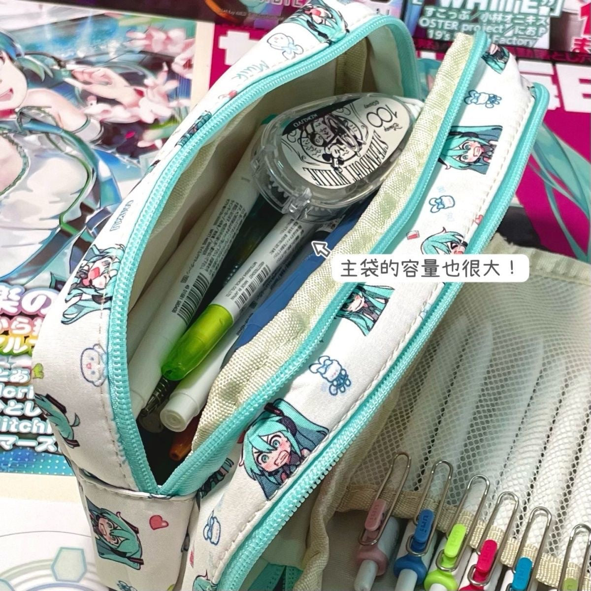 Hatsune Miku Pencil Case – Vocaloid Anime Stationery (22 cm)