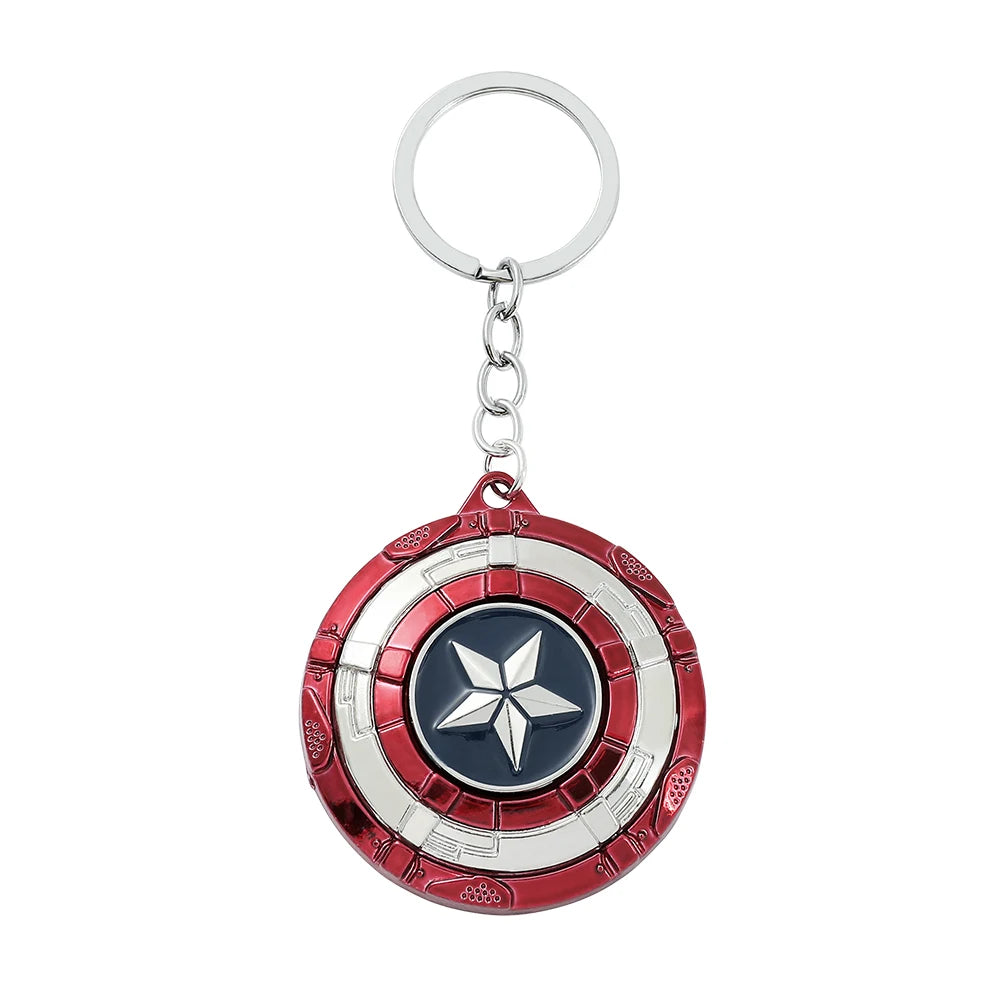 Captain America Shield Metal Keychain – Premium Zinc Alloy (52mm)
