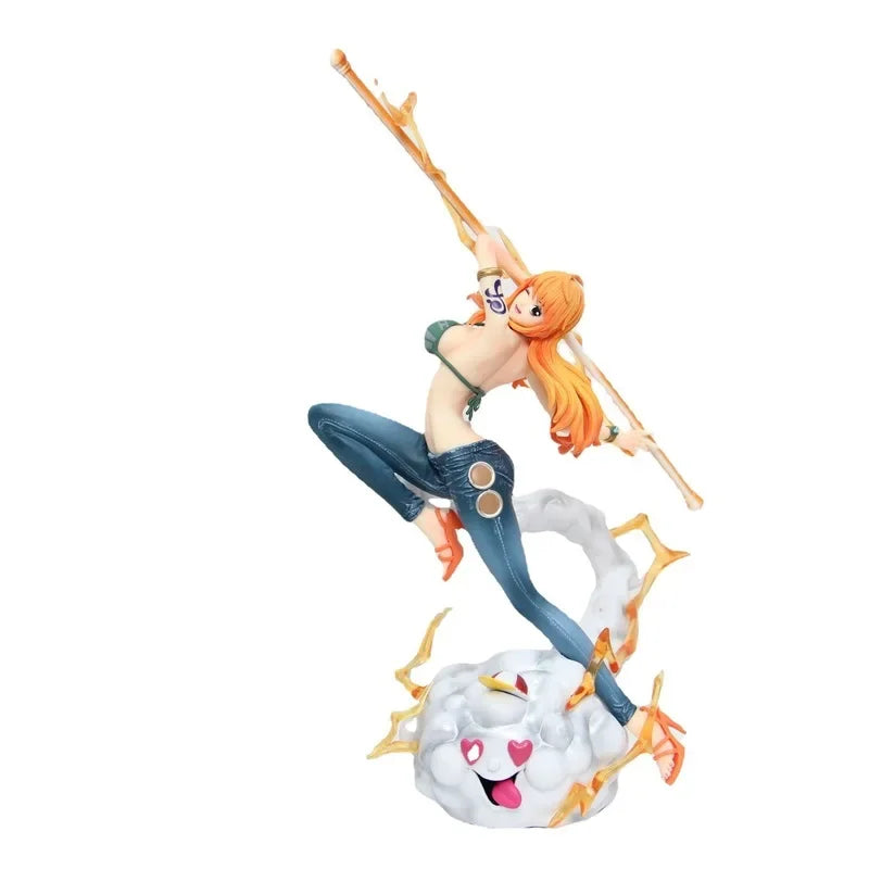 One Piece – Nami Action Figure with Zeus & Treasure Chest (32cm)